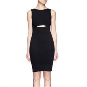 Helmut Lang Gala Knit Black Body con dress, size M